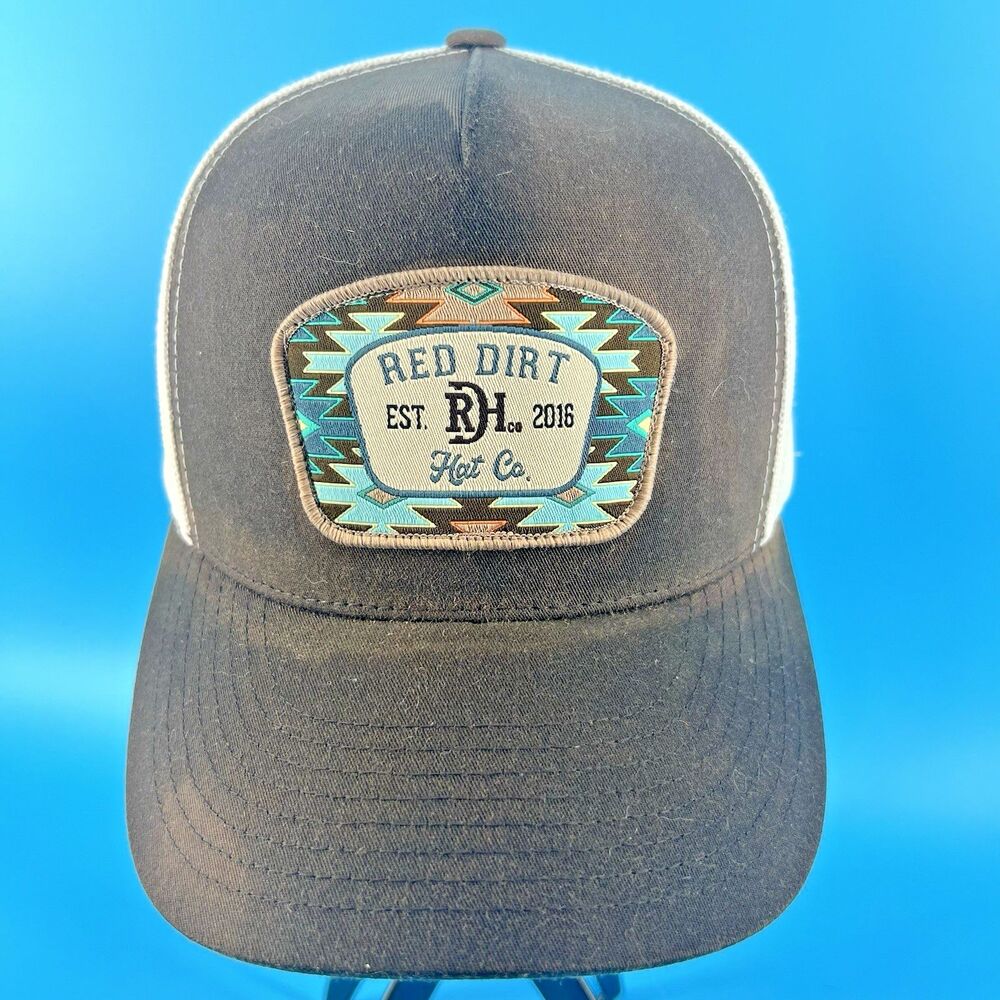 Red Dirt Hat Co. Brown And White Aztec Jango Ball Cap